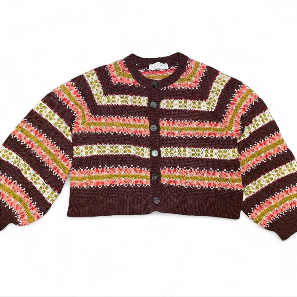The Great Loom Cardigan in Rosehip